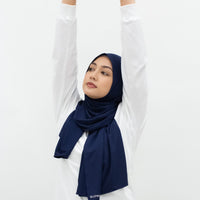 Sports Hijabs GLOWco Exclusive Wrap Shawl in Midnight Blue