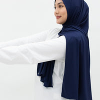 Sports Hijabs GLOWco Exclusive Wrap Shawl in Midnight Blue