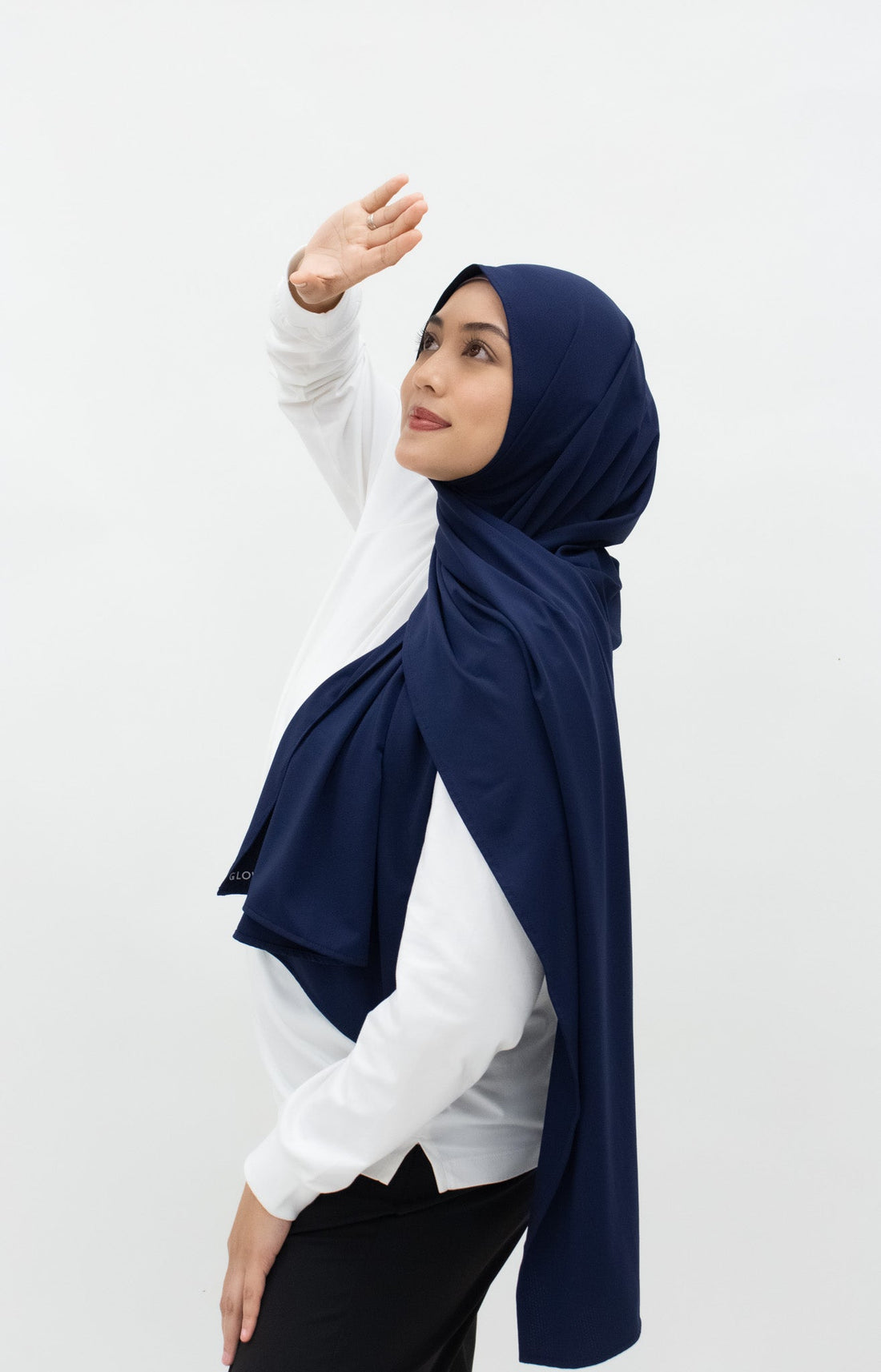 Sports Hijabs GLOWco Exclusive Wrap Shawl in Midnight Blue