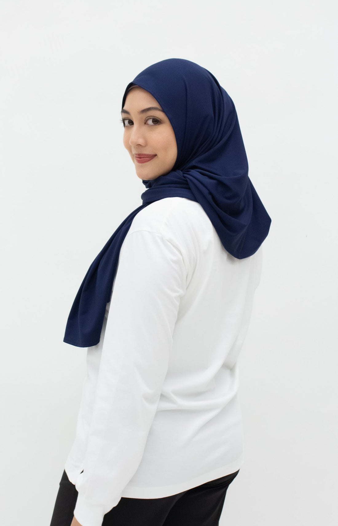 Sports Hijabs GLOWco Exclusive Wrap Shawl in Midnight Blue