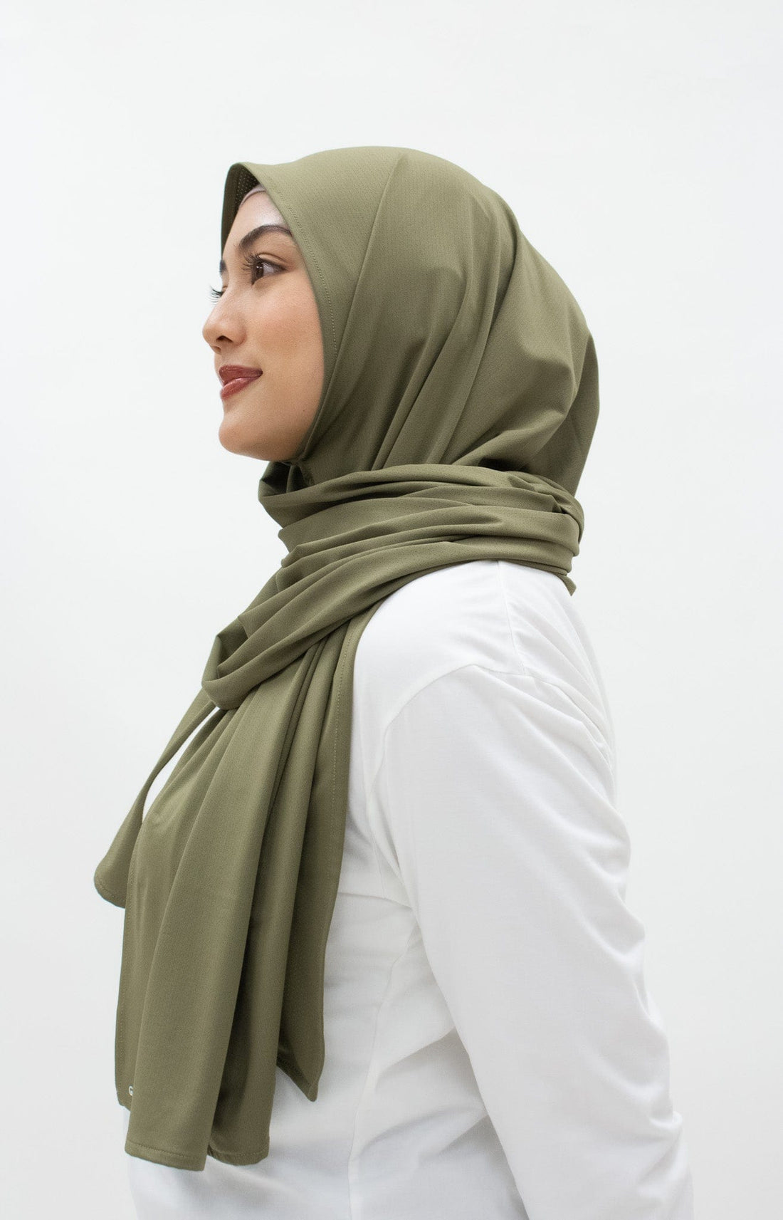 Sports Hijabs GLOWco Exclusive Wrap Shawl in Pale Olive
