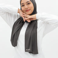 Sports Hijabs GLOWco Exclusive Wrap Shawl in Smoke Grey