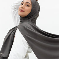 Sports Hijabs GLOWco Exclusive Wrap Shawl in Smoke Grey
