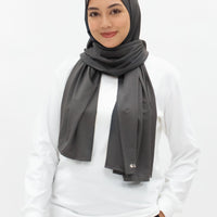 Sports Hijabs GLOWco Exclusive Wrap Shawl in Smoke Grey