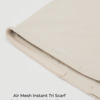 Air Mesh Instant Tri Scarf (With Inner) in Sage Green