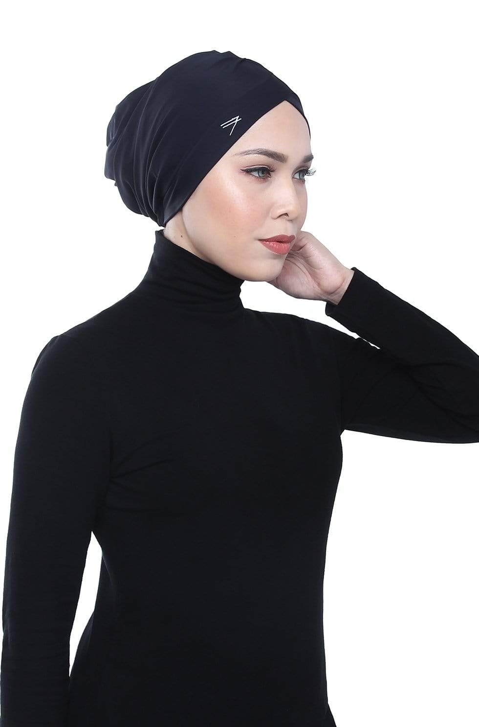 Swim Adlina Anis Aqua Sol Swim Turban in Black