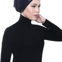 Swim Adlina Anis Aqua Sol Swim Turban in Black