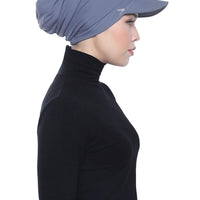 Aqua Sol Turban Cap in Grey