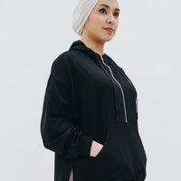 Outerwear GLOWco Exclusive Oversized Hoodie in Black