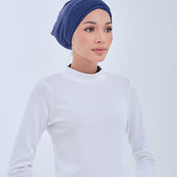 Swim Matsalleh Design Swim Turban in Navy Blue