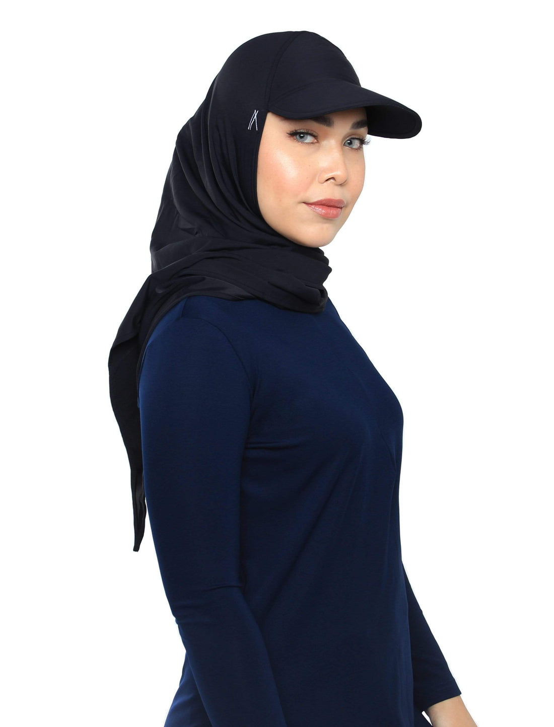 Sports Hijabs Adlina Anis Aqua Sol Tri Cap
