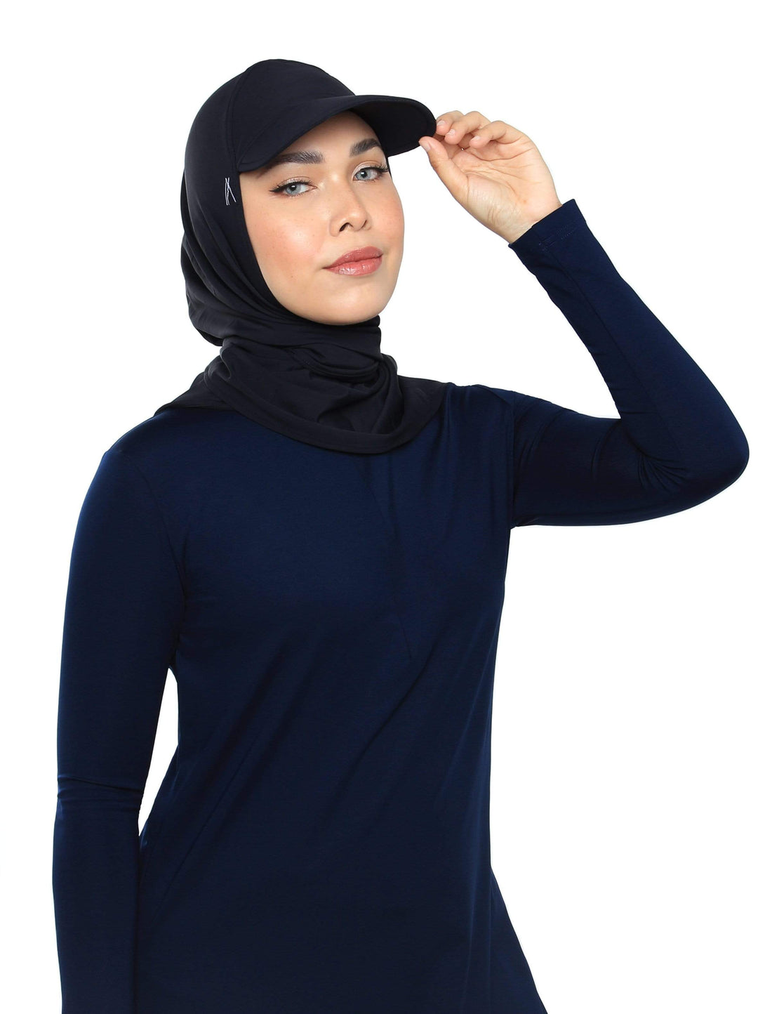 Sports Hijabs Adlina Anis Aqua Sol Tri Cap