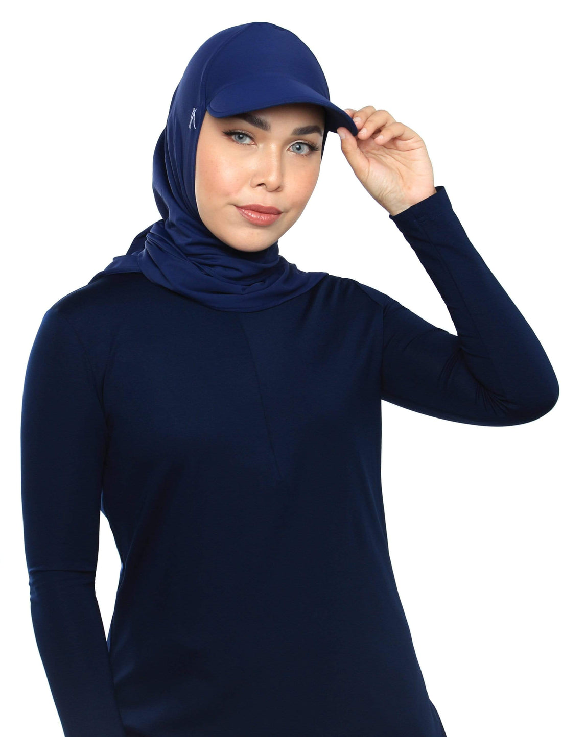 Sports Hijabs Adlina Anis Aqua Sol Tri Cap