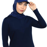 Sports Hijabs Adlina Anis Aqua Sol Tri Cap