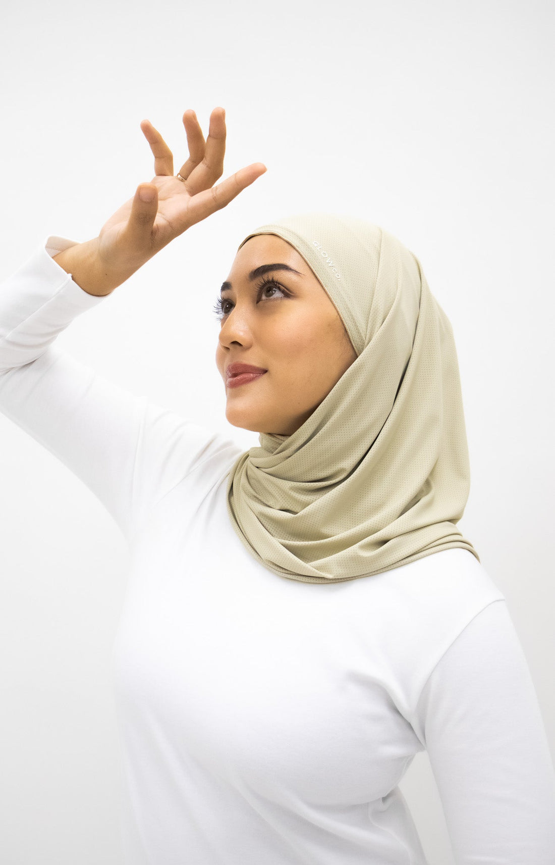 Sports Hijabs GLOWco Exclusive Air Mesh Instant Tri Scarf (With Inner)