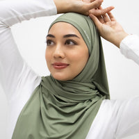Sports Hijabs GLOWco Exclusive Air Mesh Instant Tri Scarf (With Inner)