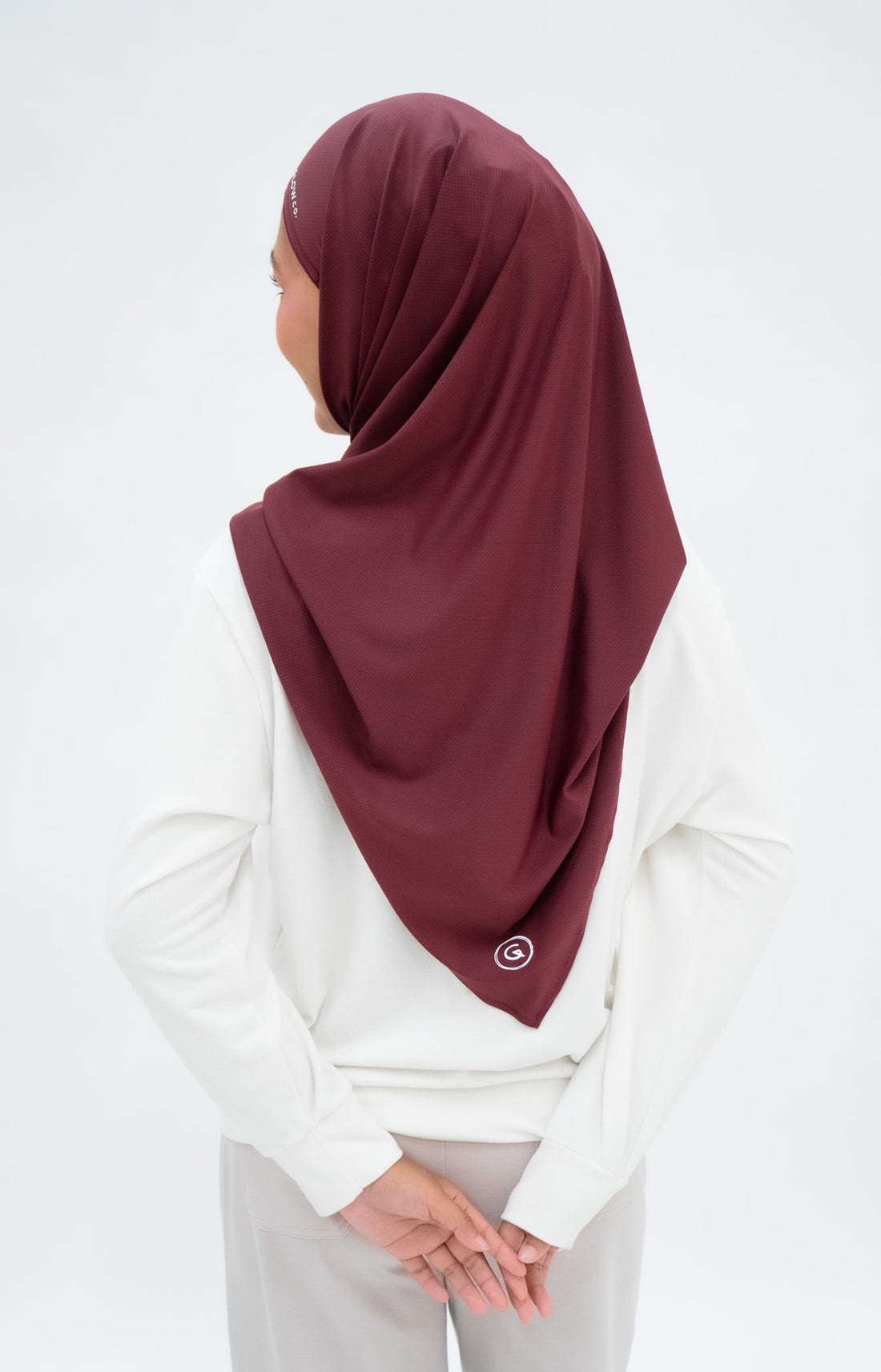 Sports Hijabs GLOWco Exclusive Air Mesh Instant Tri Scarf (With Inner)