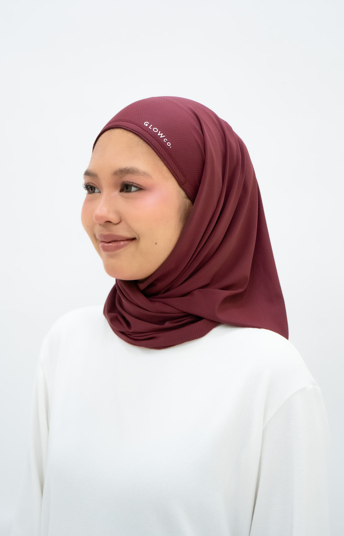 Sports Hijabs GLOWco Exclusive Air Mesh Instant Tri Scarf (With Inner)