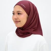 Sports Hijabs GLOWco Exclusive Air Mesh Instant Tri Scarf (With Inner)