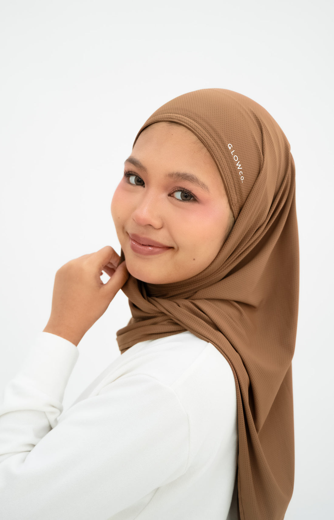 Sports Hijabs GLOWco Exclusive Air Mesh Instant Tri Scarf (With Inner)