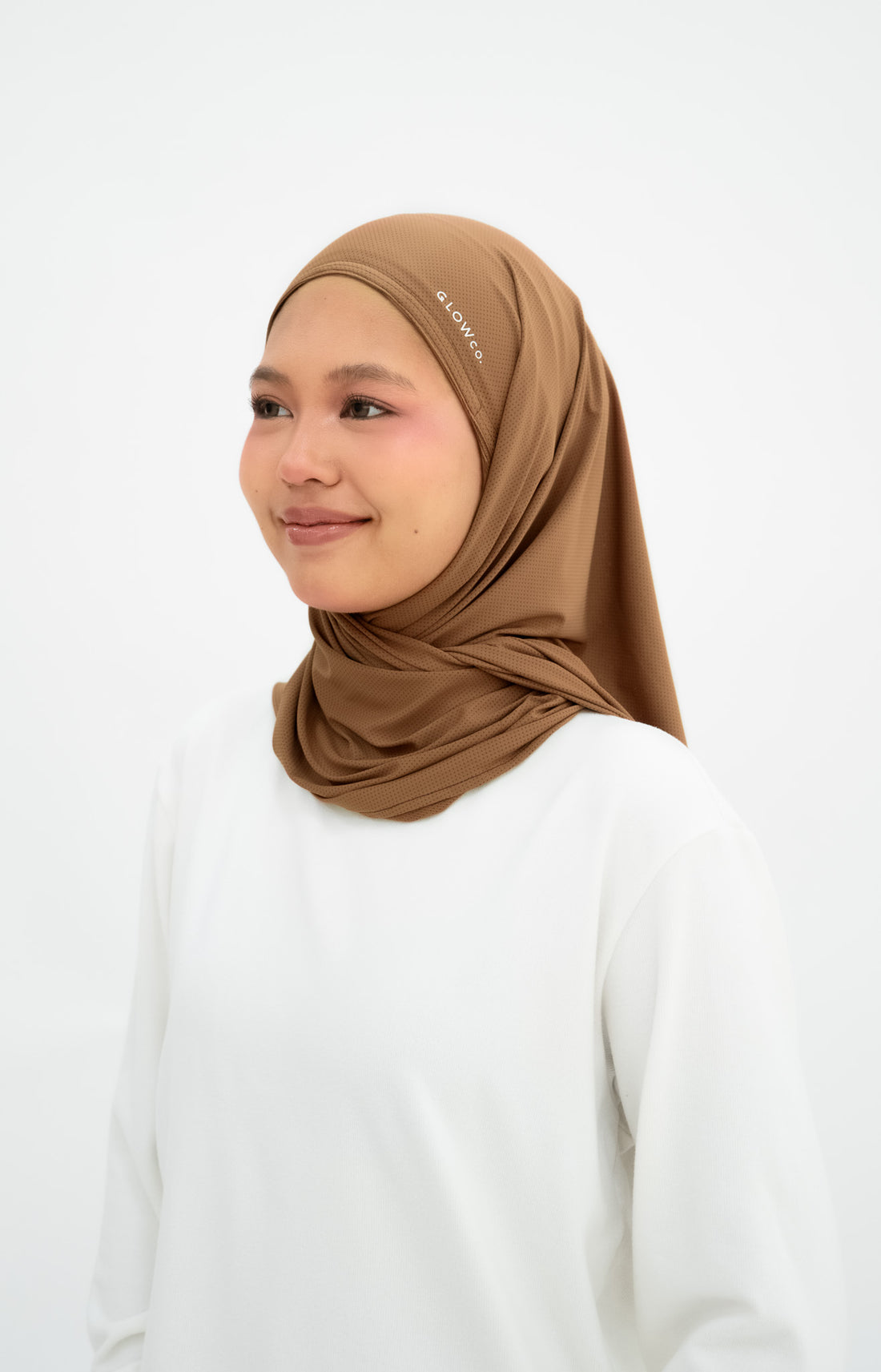 Sports Hijabs GLOWco Exclusive Air Mesh Instant Tri Scarf (With Inner)