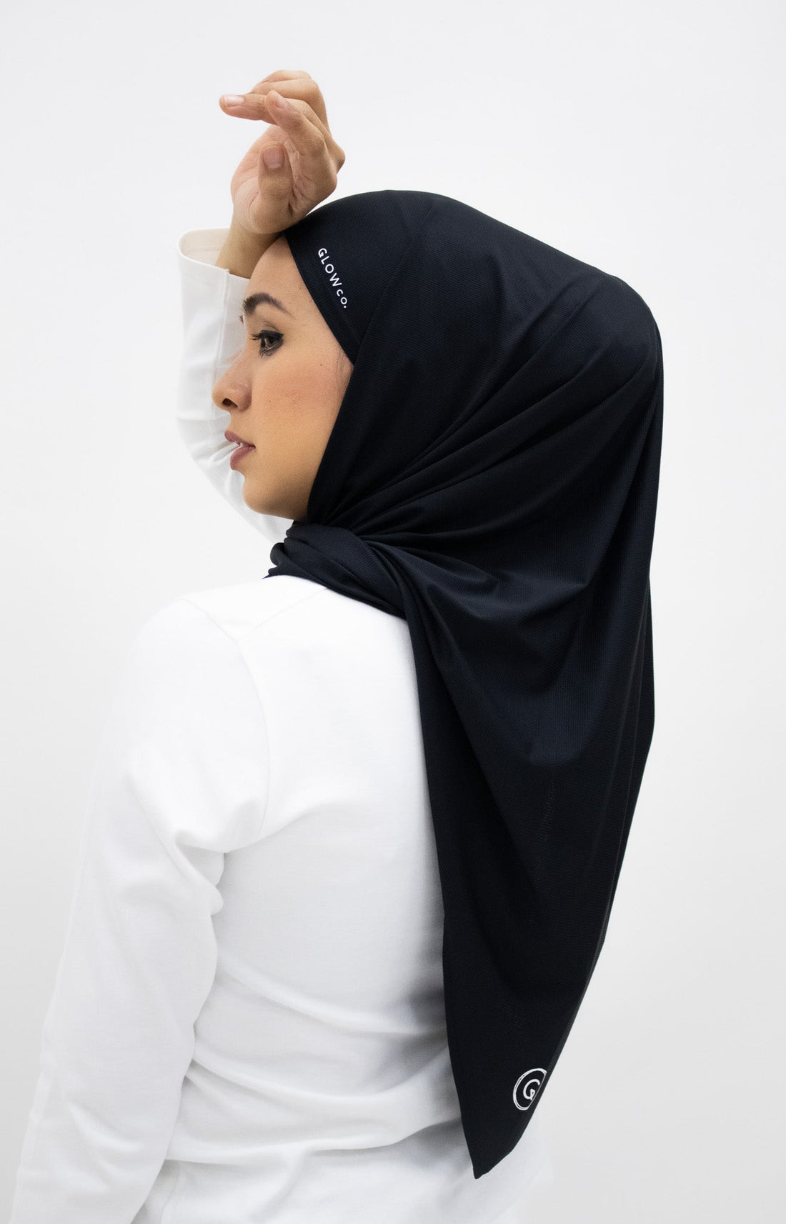Sports Hijabs GLOWco Exclusive Air Waffle Instant Tri Scarf (With Inner)