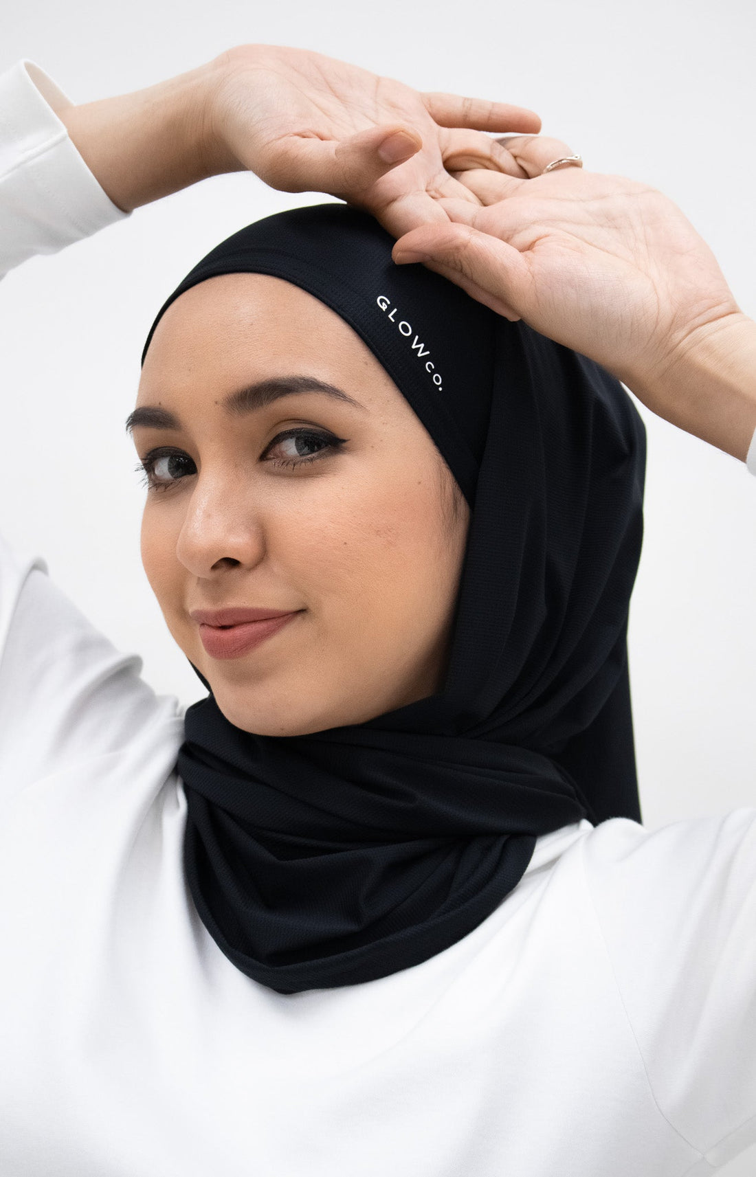 Sports Hijabs GLOWco Exclusive Air Waffle Instant Tri Scarf (With Inner)