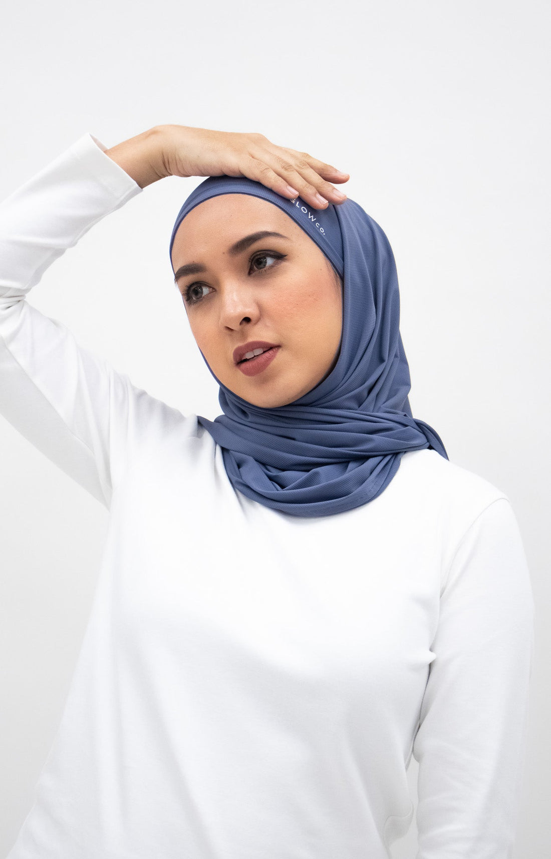 Sports Hijabs GLOWco Exclusive Air Waffle Instant Tri Scarf (With Inner)