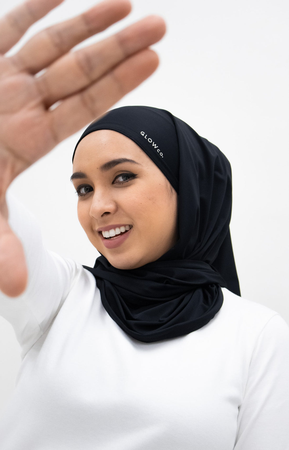 Sports Hijabs GLOWco Exclusive Air Waffle Instant Tri Scarf (With Inner)
