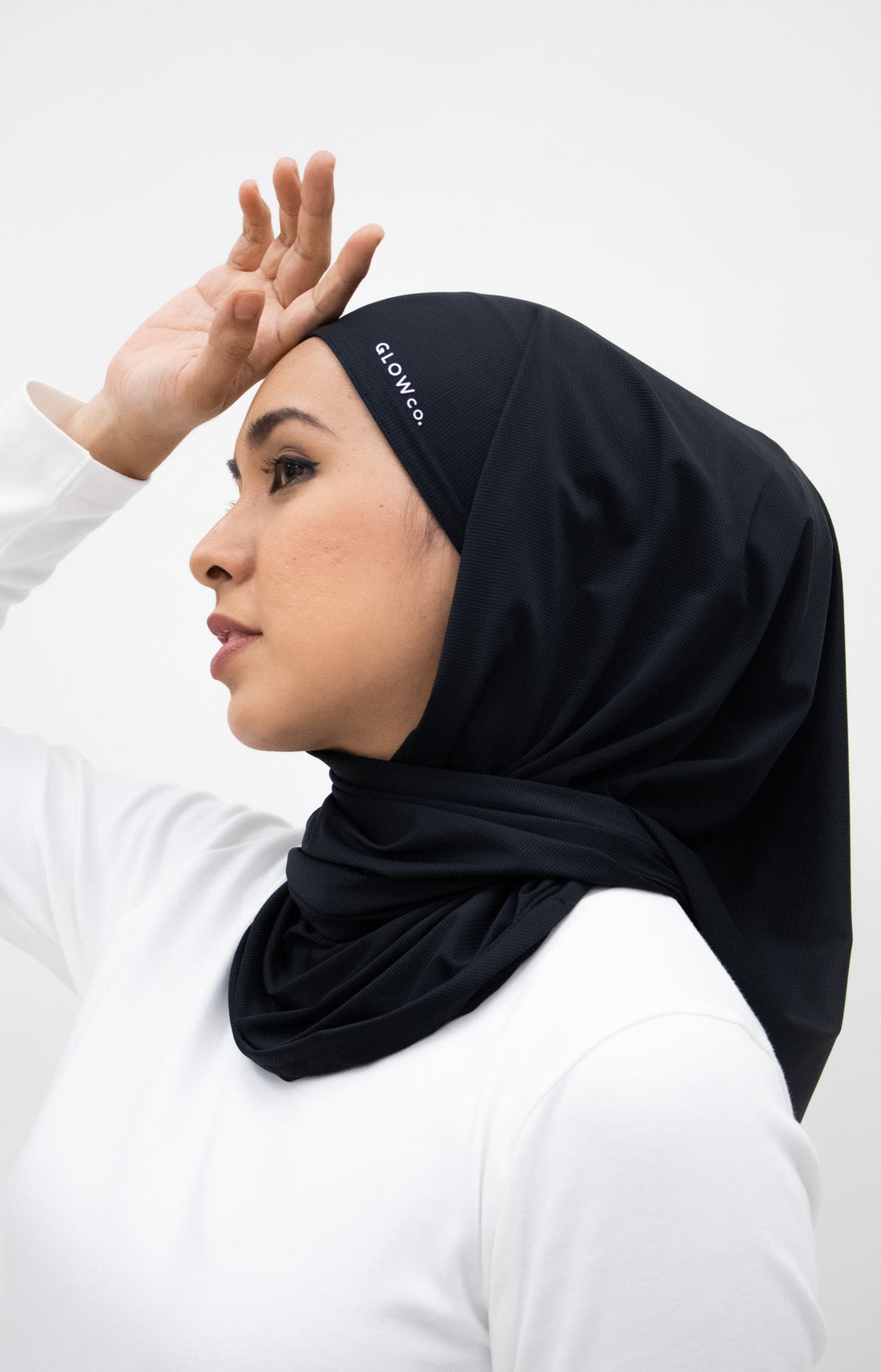 Sports Hijabs GLOWco Exclusive Air Waffle Instant Tri Scarf (With Inner)