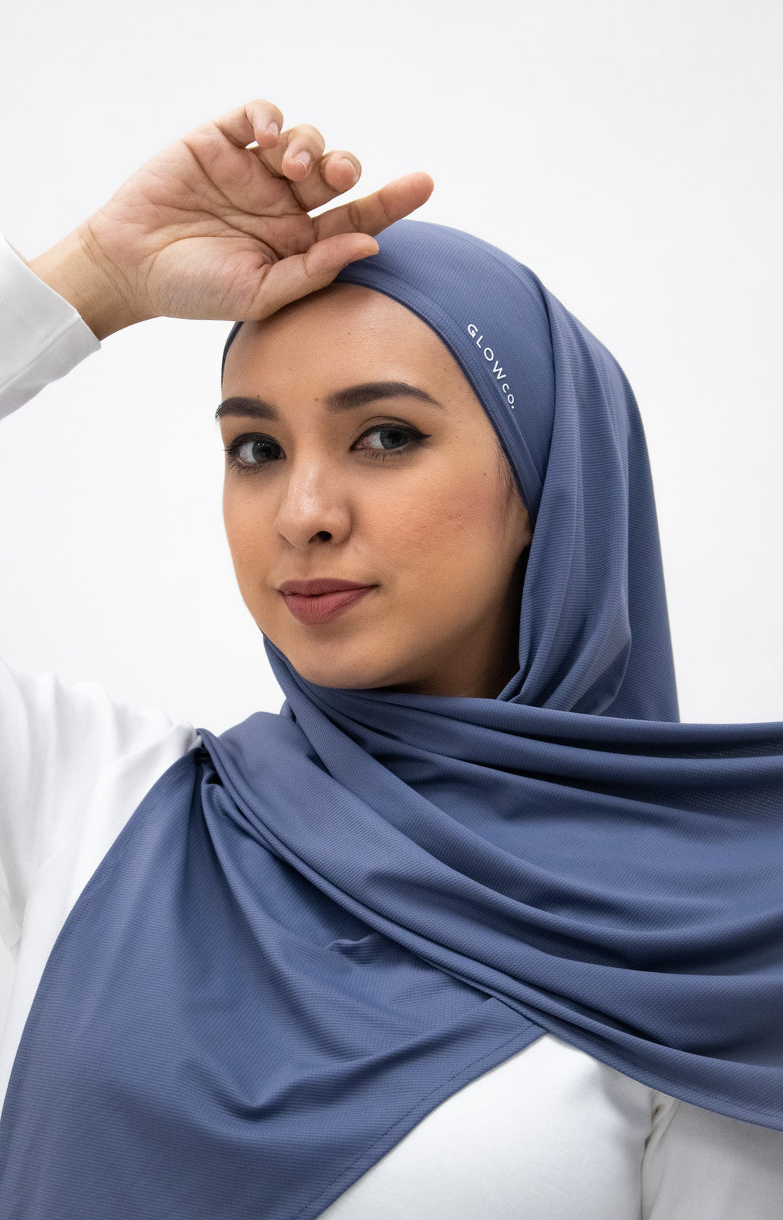 Sports Hijabs GLOWco Exclusive Air Waffle Instant Tri Scarf (With Inner)