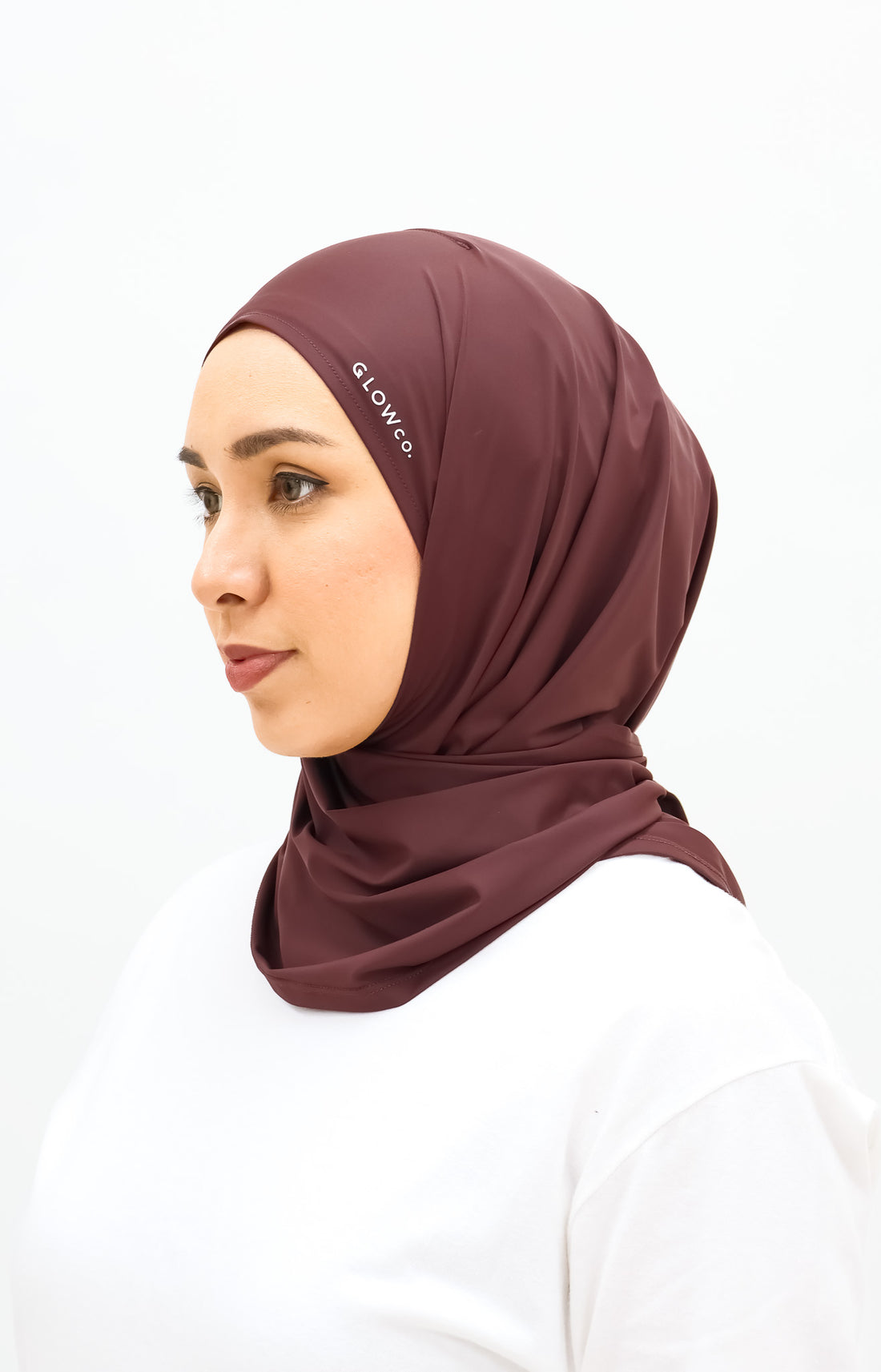 Swimwear GLOWco Exclusive AquaGrip Swim Tri Scarf in Wine Red