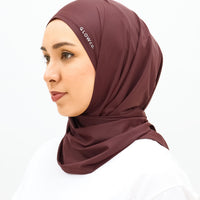 Swimwear GLOWco Exclusive AquaGrip Swim Tri Scarf in Wine Red