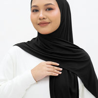 Everyday Hijabs GLOWco Exclusive Bamboo Butterfly Tri Scarf in Black