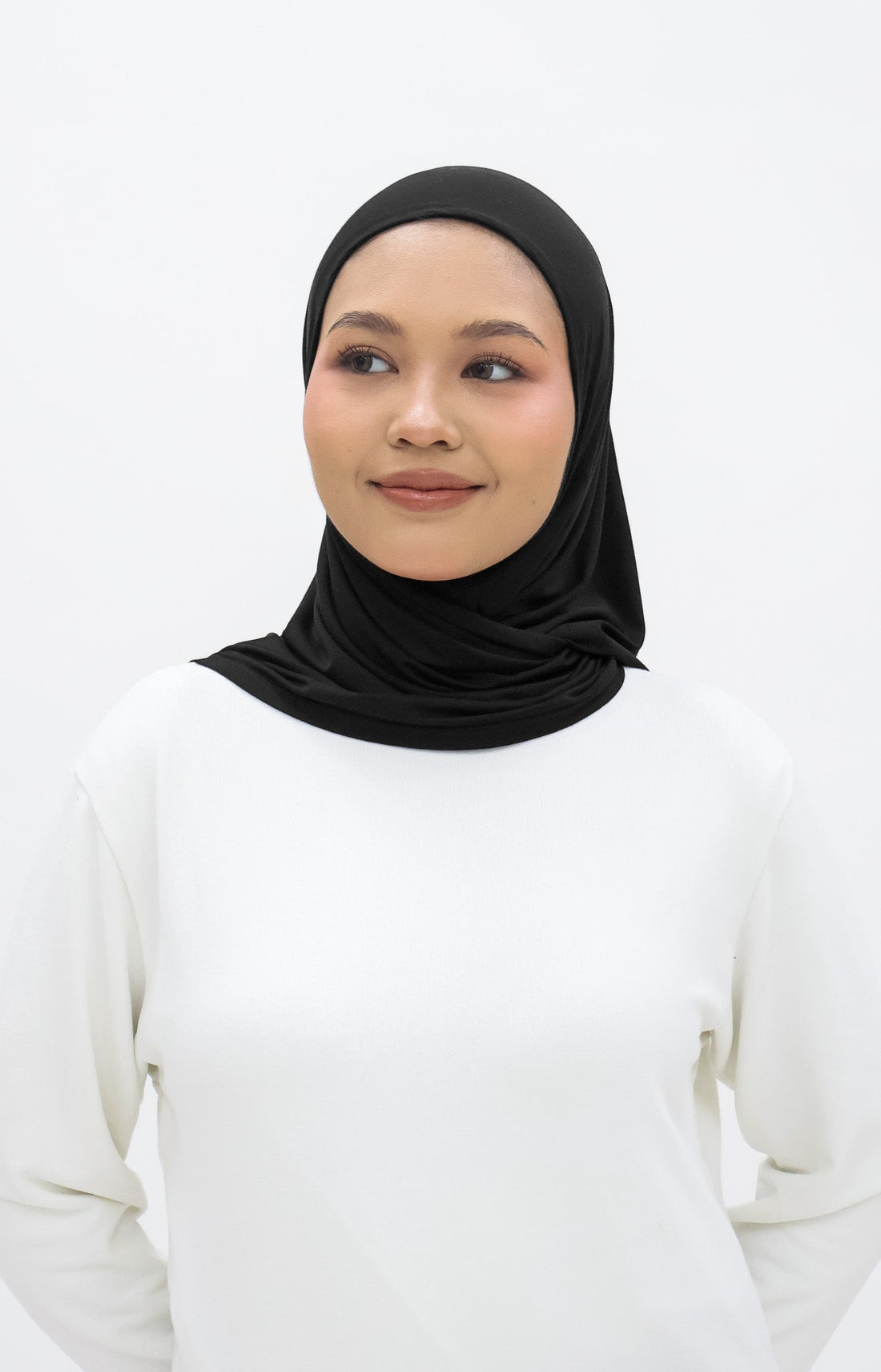 Everyday Hijabs GLOWco Exclusive Bamboo Butterfly Tri Scarf in Black