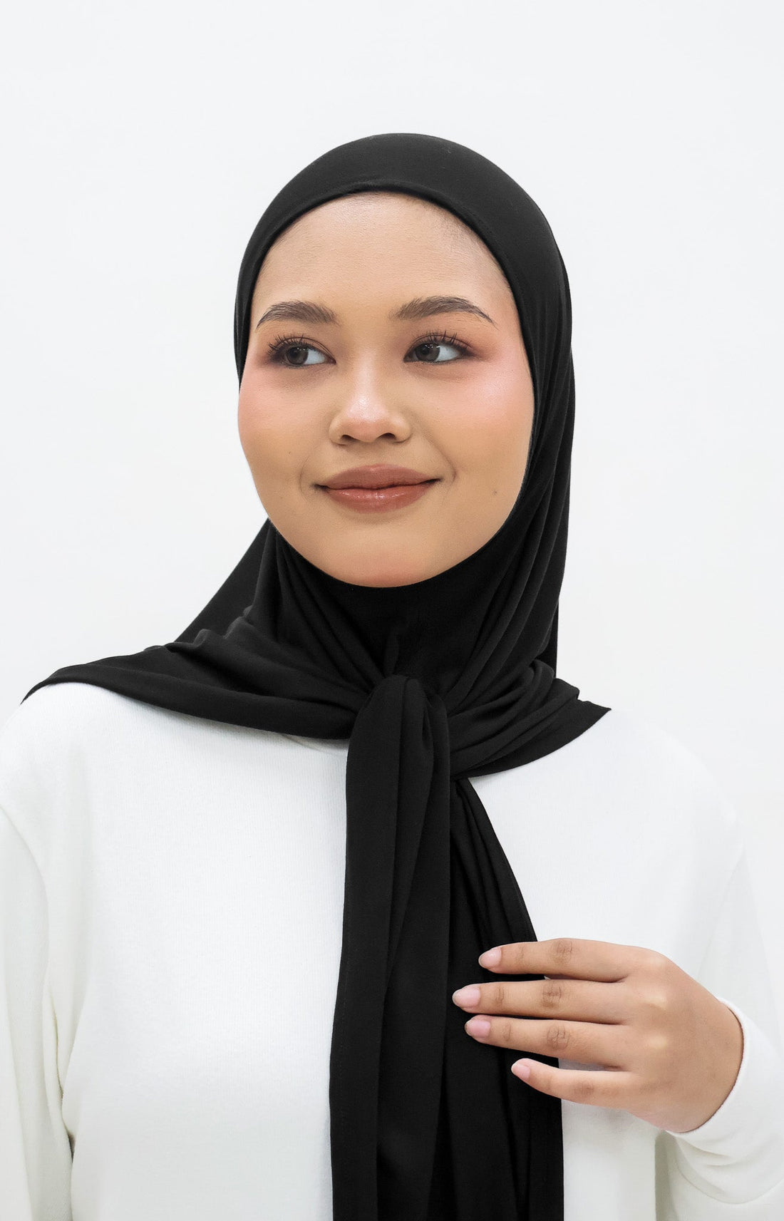 Everyday Hijabs GLOWco Exclusive Bamboo Butterfly Tri Scarf in Black