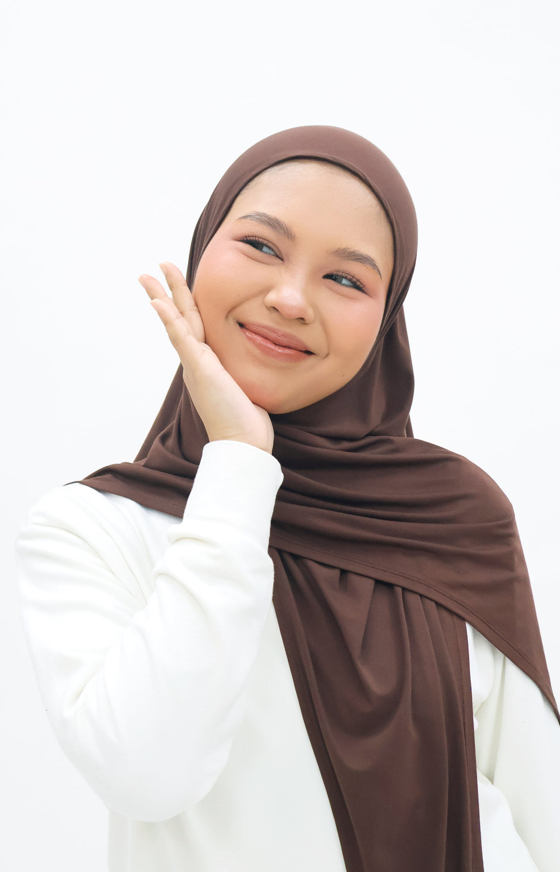 Everyday Hijabs GLOWco Exclusive Bamboo Butterfly Tri Scarf in Oak