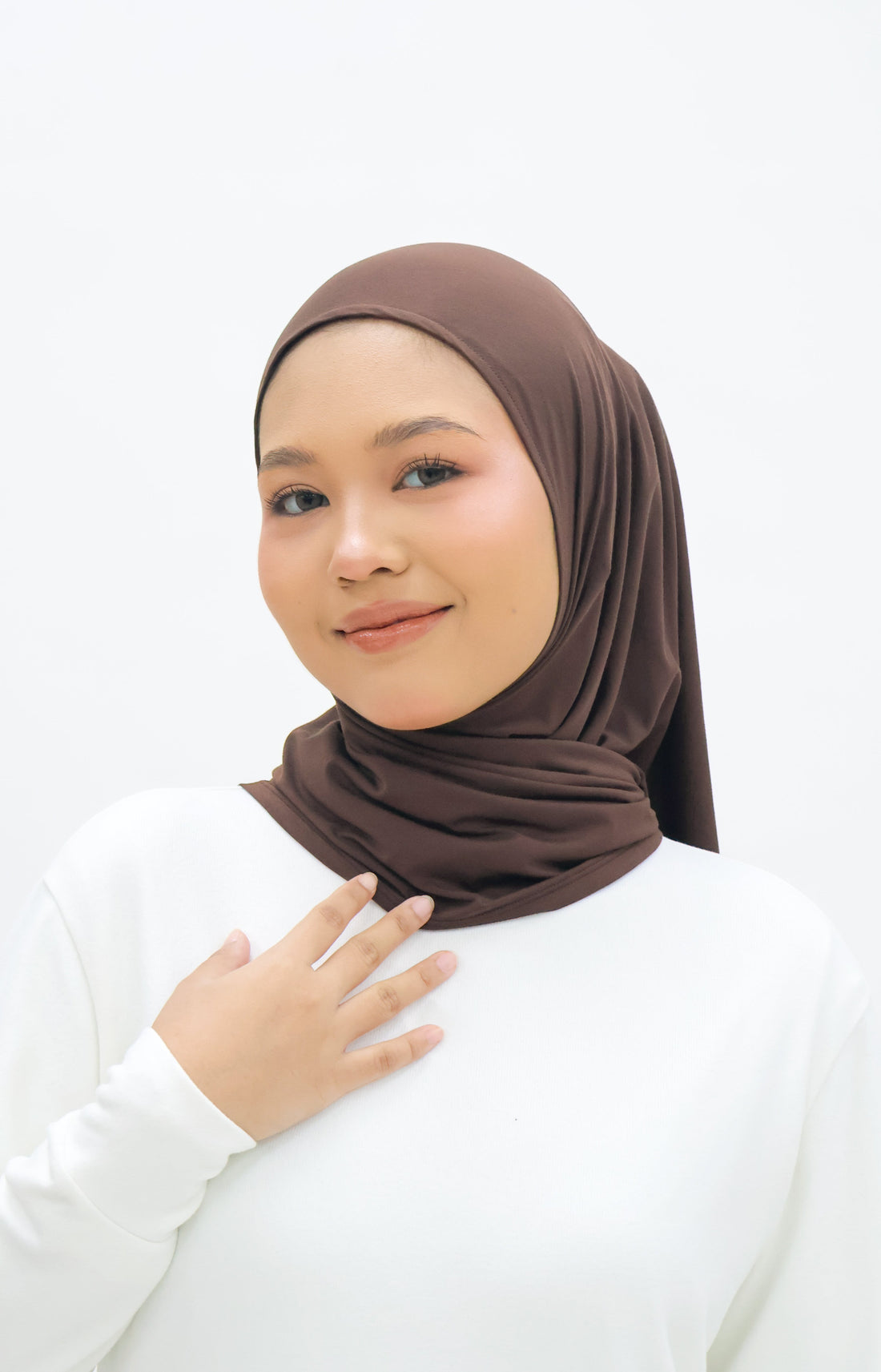 Everyday Hijabs GLOWco Exclusive Bamboo Butterfly Tri Scarf in Oak