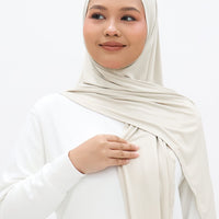 Everyday Hijabs GLOWco Exclusive Bamboo Butterfly Tri Scarf in Oyster