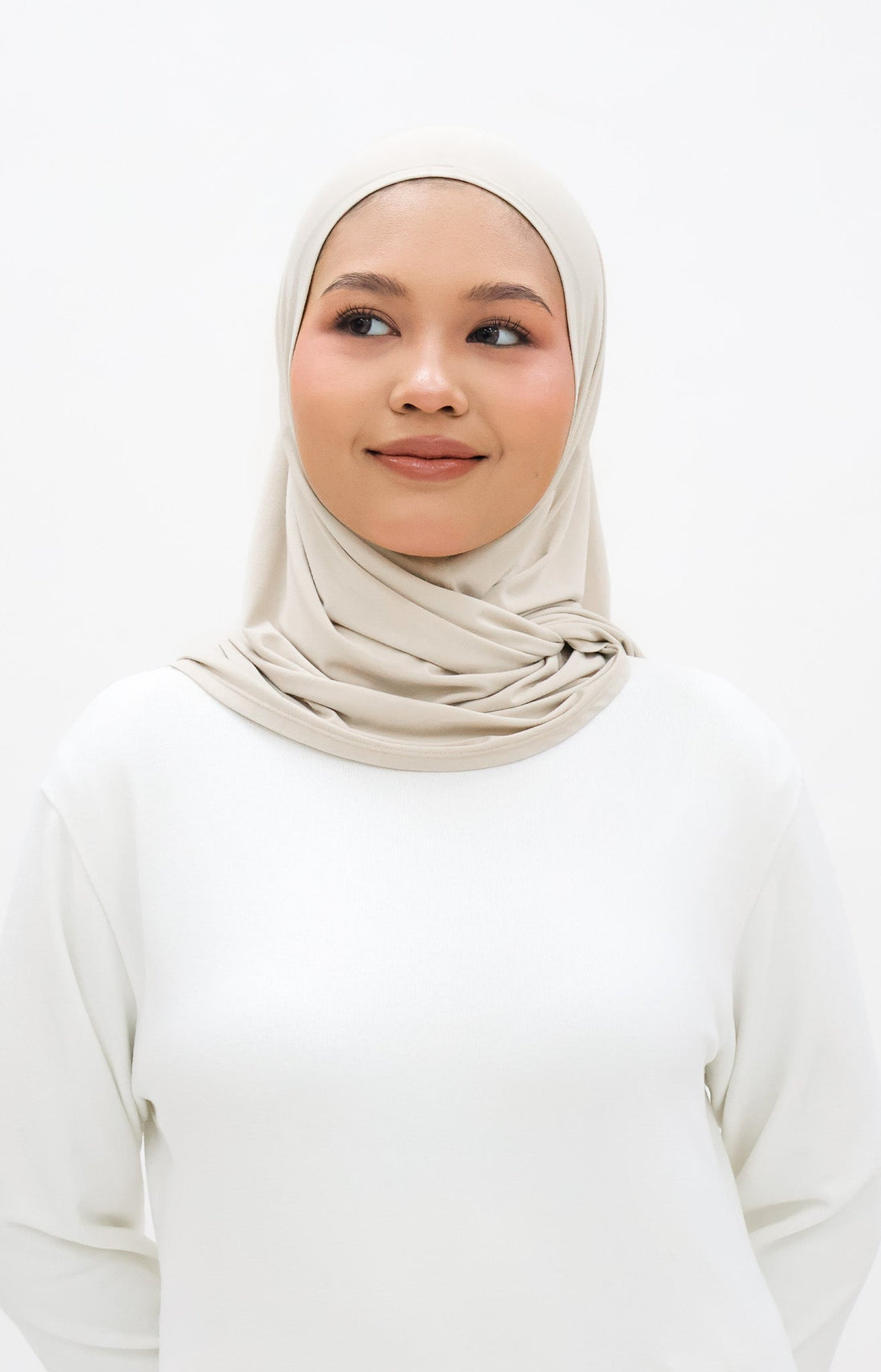 Everyday Hijabs GLOWco Exclusive Bamboo Butterfly Tri Scarf in Oyster