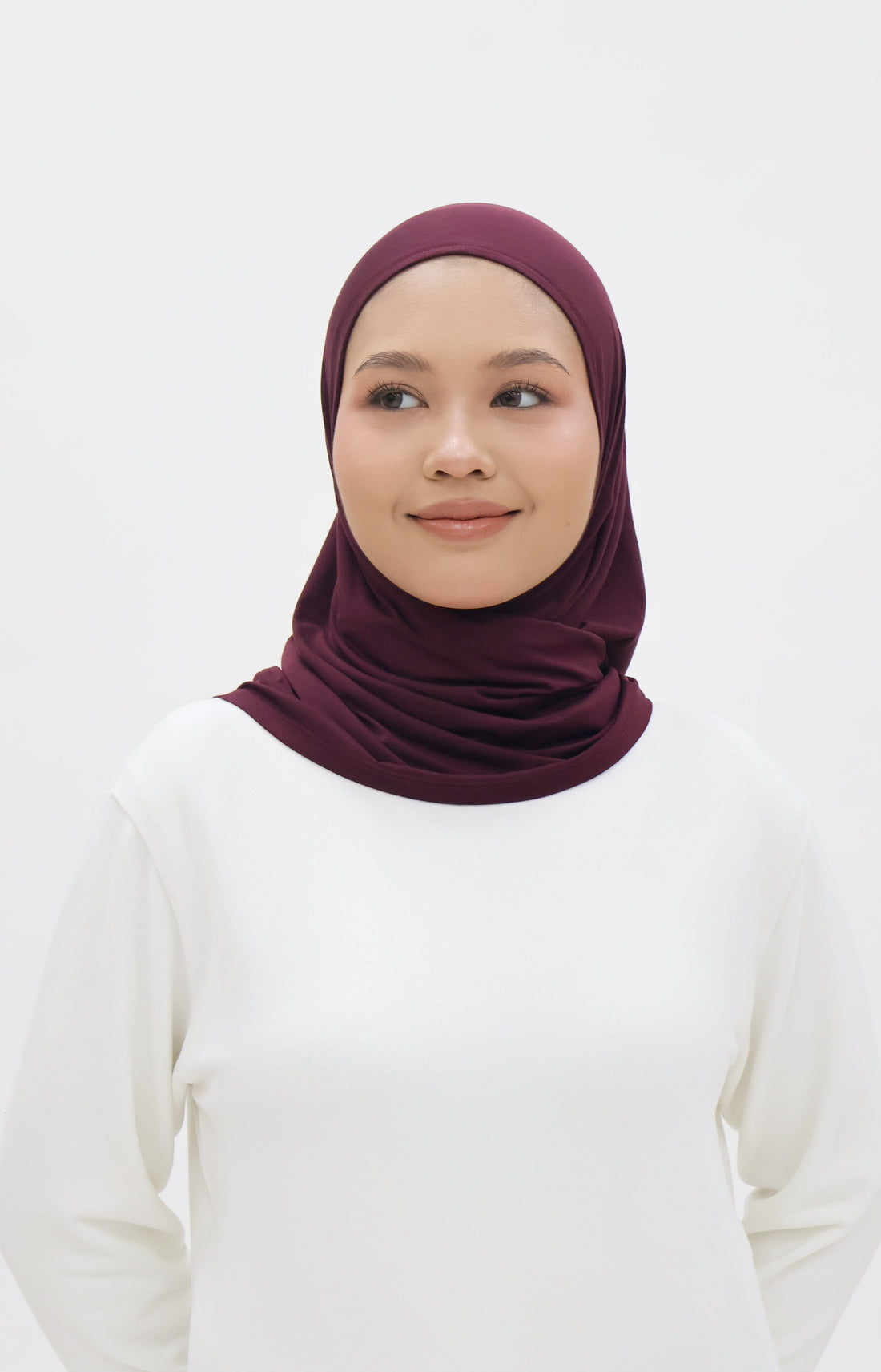 Everyday Hijabs GLOWco Exclusive Bamboo Butterfly Tri Scarf in Plum