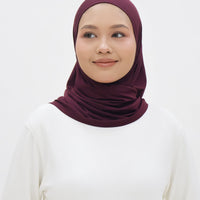 Everyday Hijabs GLOWco Exclusive Bamboo Butterfly Tri Scarf in Plum