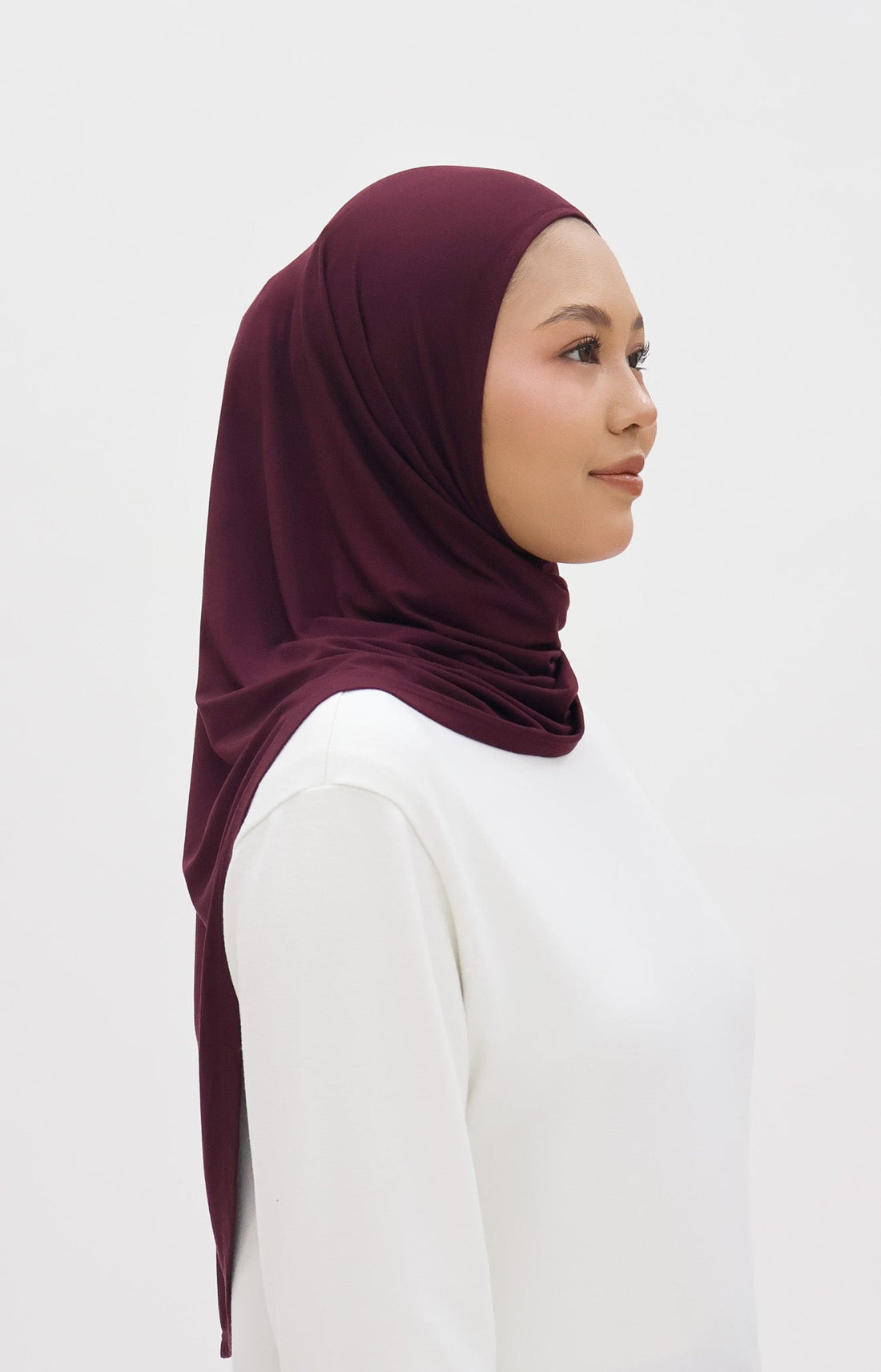 Everyday Hijabs GLOWco Exclusive Bamboo Butterfly Tri Scarf in Plum