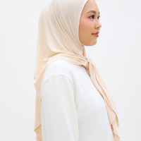 Everyday Hijabs GLOWco Exclusive Bamboo Butterfly Tri Scarf in Soft Peach