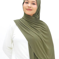 Everyday Hijabs GLOWco Exclusive Bamboo Lazy Shawl in Olive