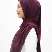 Everyday Hijabs GLOWco Exclusive Bamboo Lazy Shawl in Plum