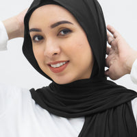 Everyday Hijabs GLOWco Exclusive Bamboo Shawl (with inner) in Black
