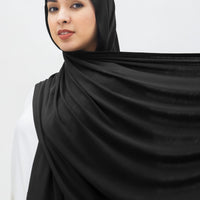 Everyday Hijabs GLOWco Exclusive Bamboo Shawl (with inner) in Black