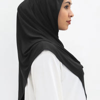 Everyday Hijabs GLOWco Exclusive Bamboo Shawl (with inner) in Black