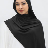 Everyday Hijabs GLOWco Exclusive Bamboo Shawl (with inner) in Black